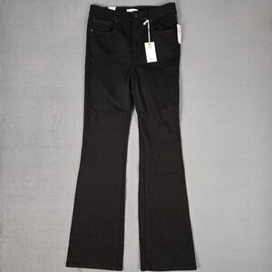 Good American GOOD CLASSIC BOOTCUT JEANS Womens 10/30 Black GCB47SBT NWT